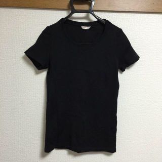 ユニクロ(UNIQLO)のEXTRA FINE COTTON 黒(Tシャツ(半袖/袖なし))