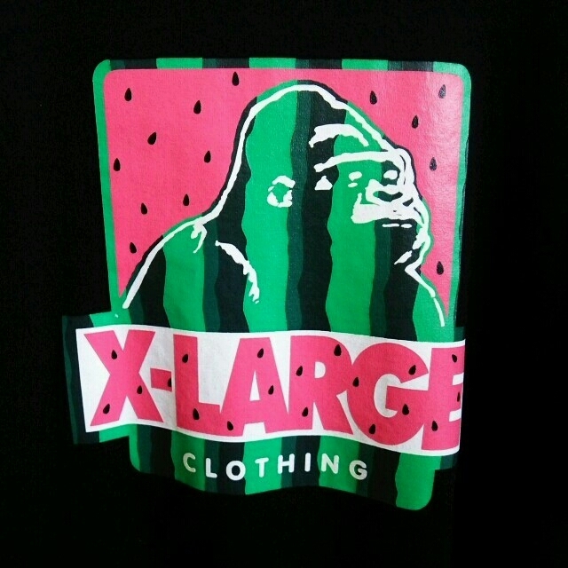 XLARGE(エクストララージ)のXｰLARGE☆スイカ柄ロゴＴ！ レディースのトップス(Tシャツ(半袖/袖なし))の商品写真