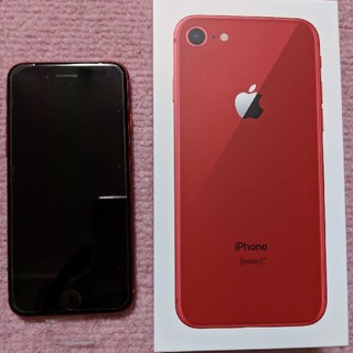 アイフォーン(iPhone)のiPhone8 64G レッド(スマートフォン本体)