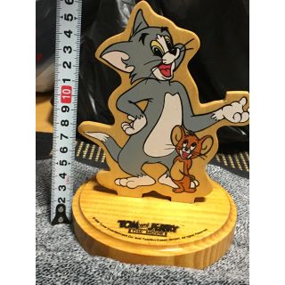 ディズニー(Disney)のトムとジェリー 木製の置物(置物)