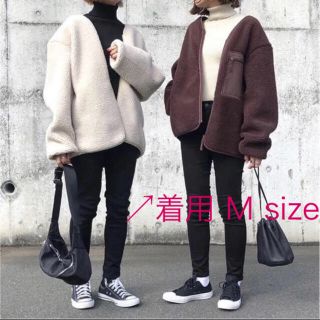 ユニクロ(UNIQLO)の※期間限定《最終値下げ❗️》ユニクロユー ボアフリースカーディガン M 完売商品(ブルゾン)