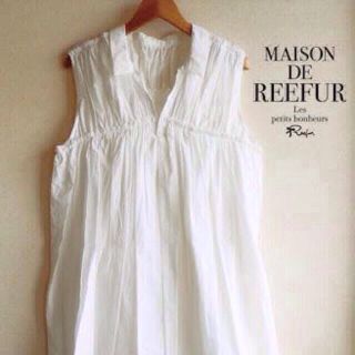 メゾンドリーファー(Maison de Reefur)のリーファーコットンワンピ38ショッパー付(ミニワンピース)