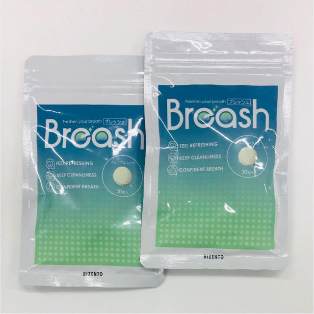 【送料無料】ブレッシュ 口臭ケアサプリ Breash 2袋セット コスメ/美容のオーラルケア(口臭防止/エチケット用品)の商品写真