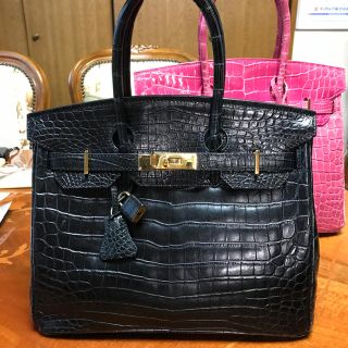 クロコダイル バーキン型 バッグ(ハンドバッグ)