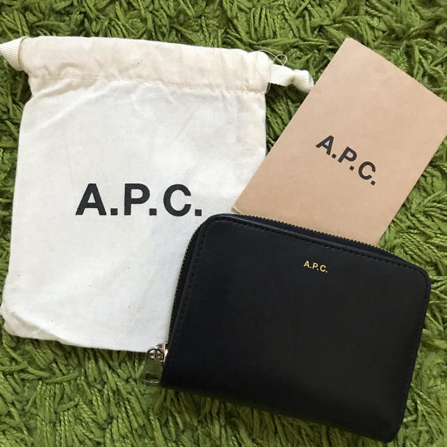 APC アーペーセー★2つ折り財布 スムースレザー ウォレット