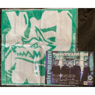 マンウィズアミッション(MAN WITH A MISSION)のMAN WITH A MISSION＊ミニタオル（グリーン）新品未開封(ミュージシャン)