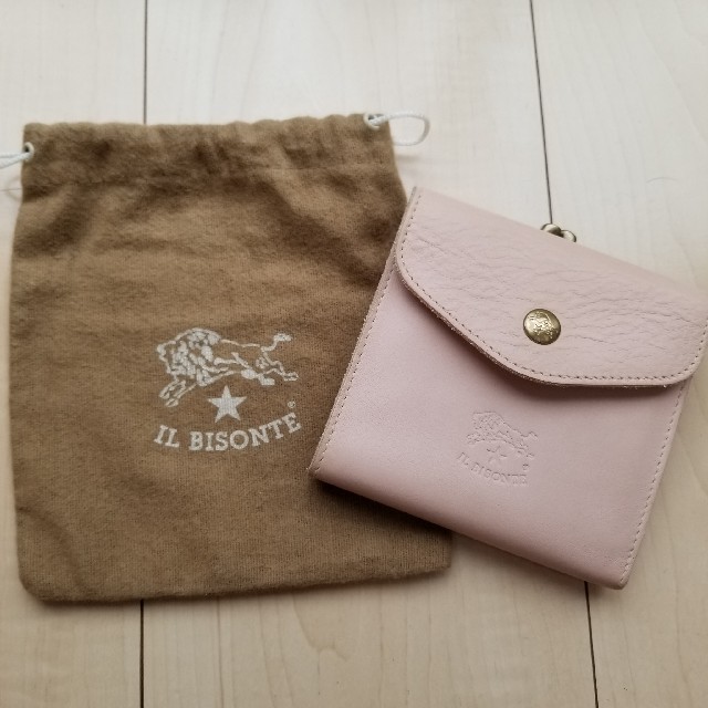 IL BISONTE(イルビゾンテ)のイルビゾンテ　がま口財布　三つ折　ローザ　ピンク レディースのファッション小物(財布)の商品写真