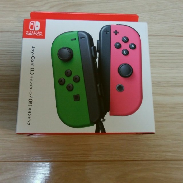 エンタメ/ホビーJoy-con ジョイコン　ネオングリーン　ネオンピンク　ニンテンドースイッチ