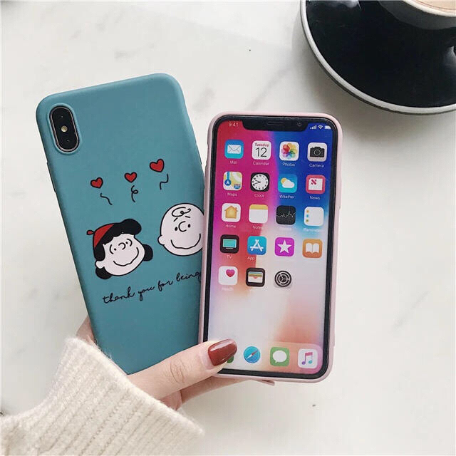 Apple(アップル)の新品♡PEANUTS スヌーピー♡チャーリーブラウン＆ルーシー♡iPhone スマホ/家電/カメラのスマホアクセサリー(iPhoneケース)の商品写真