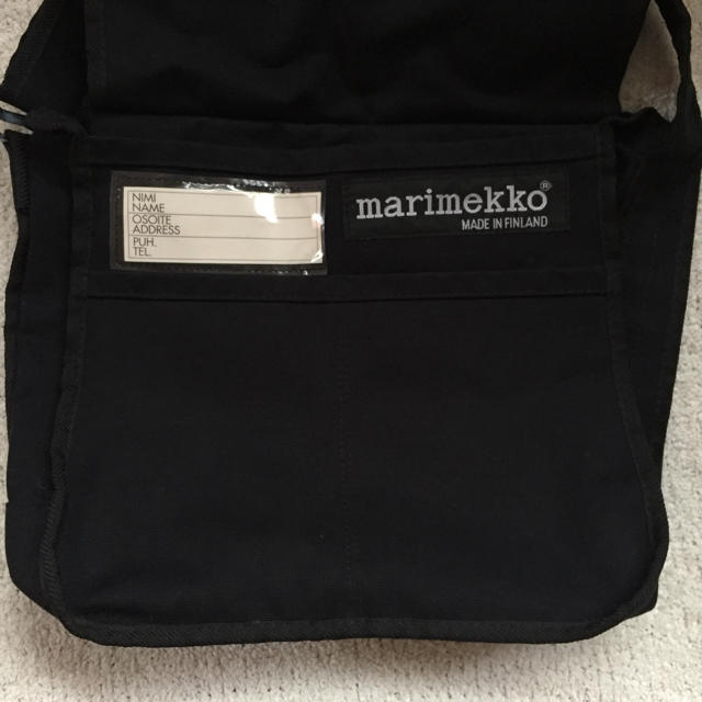 Marimekko ショルダーバッグ ブラック 2