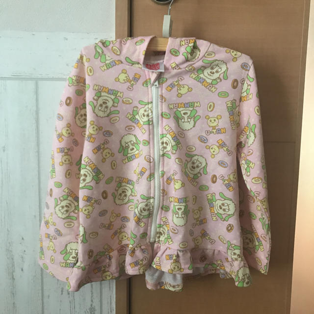 ワンワン うーたん パーカー キッズ/ベビー/マタニティのキッズ服女の子用(90cm~)(カーディガン)の商品写真