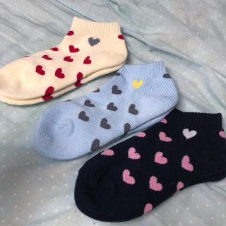 ロキエ(Lochie)のS9 WHOOPEE SOCKS 3P アンクルソックス ハート(ソックス)