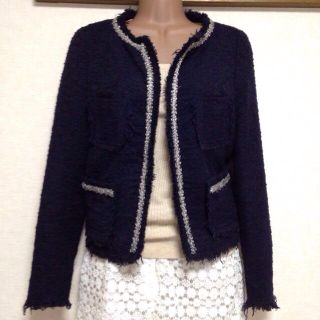 ザラ(ZARA)のZARA♡ノーカラージャケット(ノーカラージャケット)