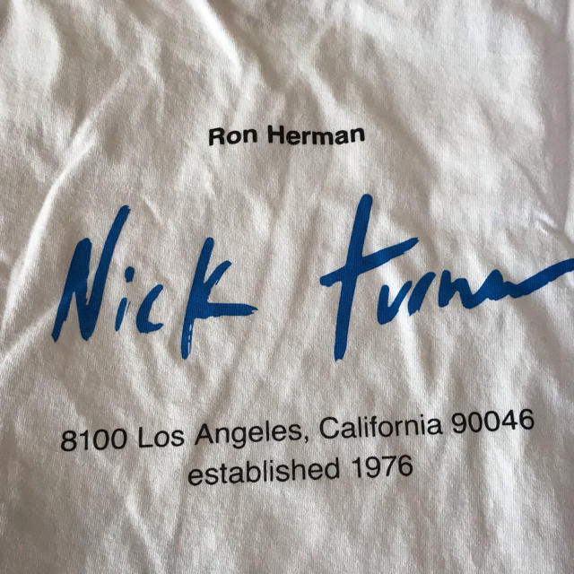 Ron Herman(ロンハーマン)の最終価格‼️ロンハーマン ニックターナー コラボ tシャツ 新品タグ付き メンズのトップス(Tシャツ/カットソー(半袖/袖なし))の商品写真