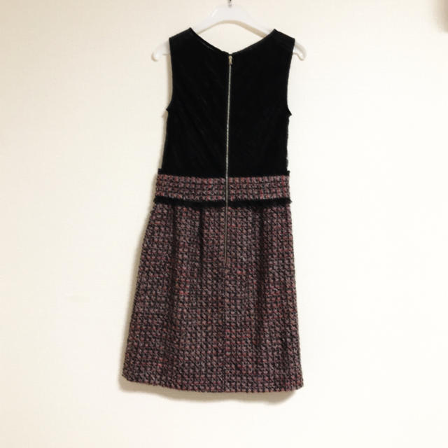 RED VALENTINO(レッドヴァレンティノ)のRED VALENTINO レース&ツイード ワンピース レディースのワンピース(ひざ丈ワンピース)の商品写真