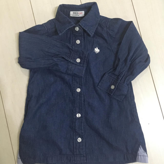 POLO×バースデイ シャツワンピ 95 キッズ/ベビー/マタニティのキッズ服女の子用(90cm~)(ワンピース)の商品写真