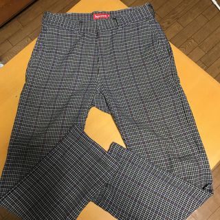 シュプリーム(Supreme)の専用☆SUPREME チェックコットン混パンツ(スラックス)