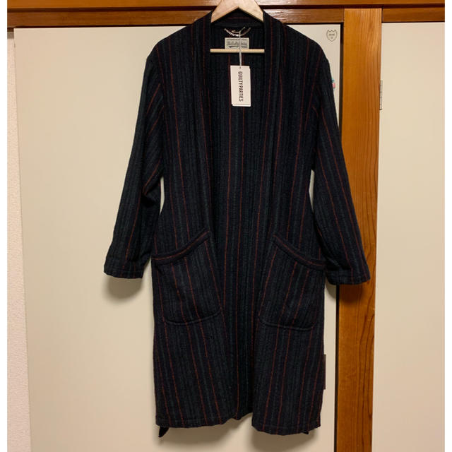 WACKO MARIA(ワコマリア)のWACKO MARIA MULTI STRIPED GOWN COAT 18FW メンズのジャケット/アウター(ノーカラージャケット)の商品写真