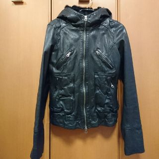 バーニーズニューヨーク(BARNEYS NEW YORK)の★お取り置き★美品バーニーズニューヨーク★羊革ライダース★スピック&スパン★(ライダースジャケット)