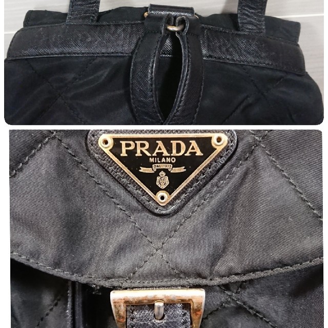 PRADA(プラダ)のましろさん専用★PRADAキルティングリュック レディースのバッグ(リュック/バックパック)の商品写真