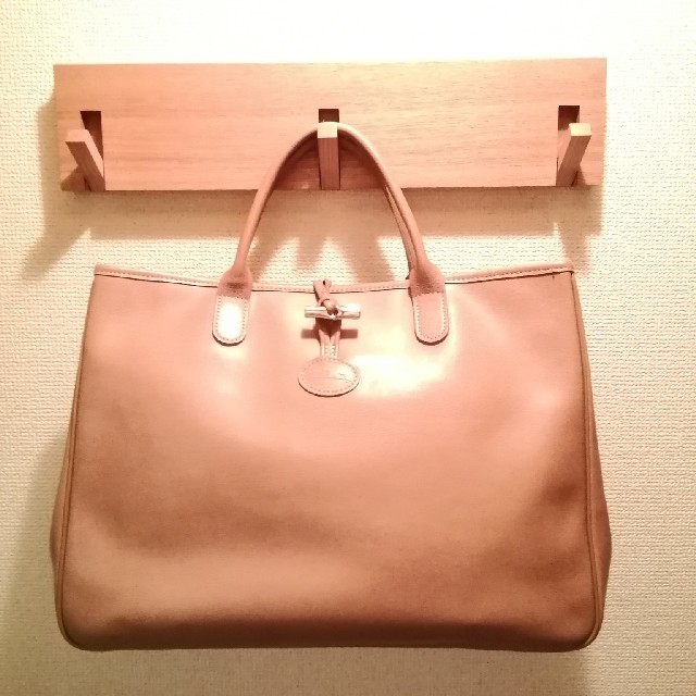 LONGCHAMP(ロンシャン)の綺麗め。LONGCHAMP　ロンシャン　ロゾ　トートバッグ　大（ブラウン） レディースのバッグ(トートバッグ)の商品写真