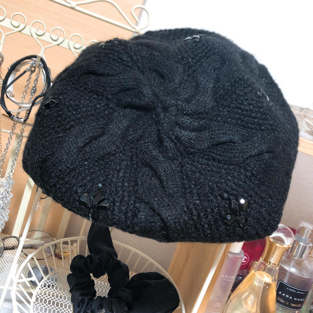 SNIDEL(スナイデル)の新品✨スナイデル✨ビジュー付きベレー帽 レディースの帽子(ハンチング/ベレー帽)の商品写真