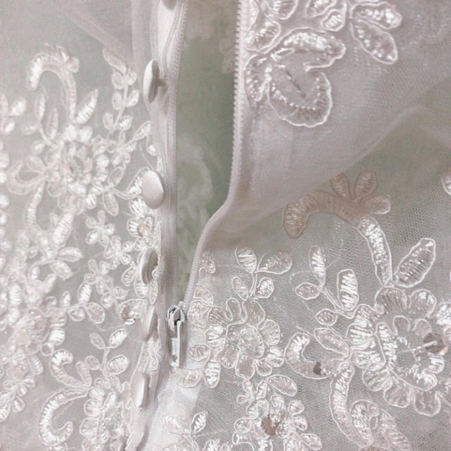 ブライダルレースボレロ 専用 レディースのフォーマル/ドレス(ウェディングドレス)の商品写真