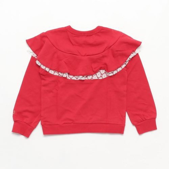 UNICA(ユニカ)のnino コークフレアースウェット　赤 レッド 140　 キッズ/ベビー/マタニティのキッズ服女の子用(90cm~)(Tシャツ/カットソー)の商品写真