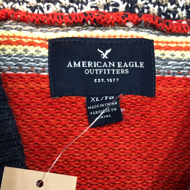 American Eagle(アメリカンイーグル)の★新品未使用★アメリカンイーグル  ニットパーカー メンズのトップス(ニット/セーター)の商品写真