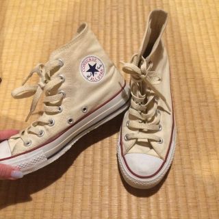 コンバース(CONVERSE)のコンバース ハイカット ベージュ(スニーカー)