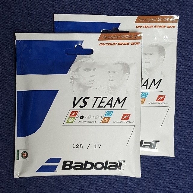 バボラ VSチーム 125 ナチュラル Babolat VS Team ２張りテニス