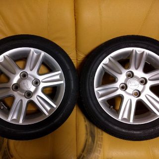 ダイハツ(ダイハツ)のダイハツ 純正アルミ 4本セット 155/65R14 中古(タイヤ・ホイールセット)