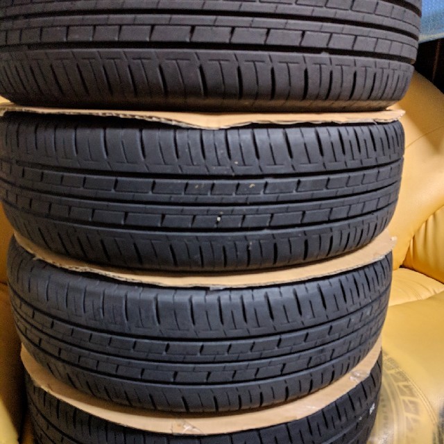 スズキ(スズキ)のスズキ スペーシア165/55R15 　純正ホイールとタイヤの4本セット
中古
 自動車/バイクの自動車(タイヤ・ホイールセット)の商品写真