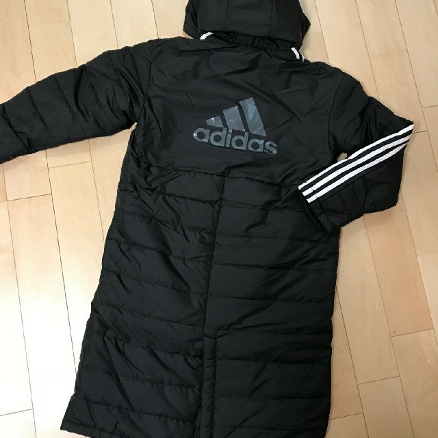 adidas(アディダス)の新品！アディダス　150☆ベンチコート　ロングコート　アウター キッズ/ベビー/マタニティのキッズ服男の子用(90cm~)(コート)の商品写真