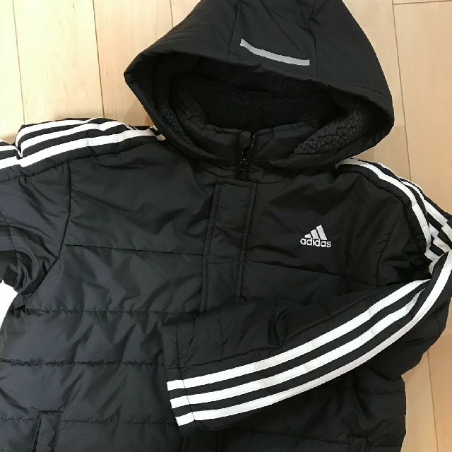 adidas(アディダス)の新品！アディダス　150☆ベンチコート　ロングコート　アウター キッズ/ベビー/マタニティのキッズ服男の子用(90cm~)(コート)の商品写真