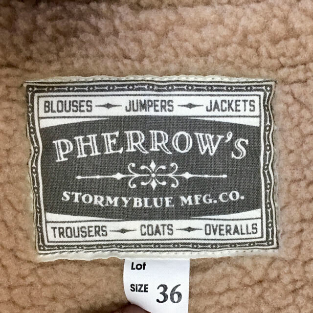 PHERROW'S(フェローズ)のPHERROW'S  N1ジャケット アルパカ13W-C-N1 美品☆ メンズのジャケット/アウター(ミリタリージャケット)の商品写真
