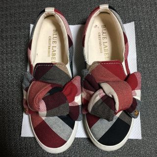 バーバリーブルーレーベル(BURBERRY BLUE LABEL)のクレストブリッジ リボンスニーカー(スニーカー)