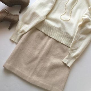 アナイ(ANAYI)の新品♡VERY掲載*ANAYI*ふんわりウールニュアンスカラーボックススカート(ひざ丈スカート)