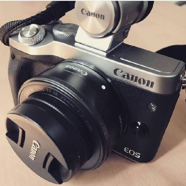 税込】 Canon - CANON EOS M6 EF-M22mm F2 STM 極美品 ミラーレス一眼