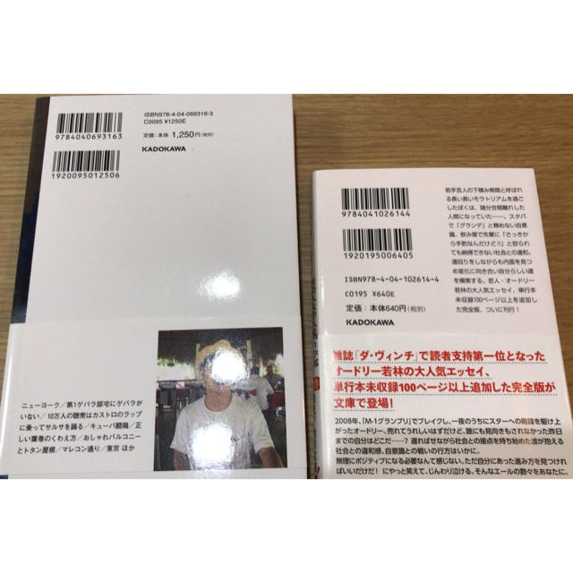 角川書店(カドカワショテン)のオードリー若林正恭の本×2冊 エンタメ/ホビーのタレントグッズ(お笑い芸人)の商品写真