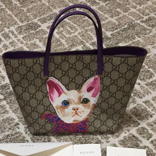 Gucci - GUCCIチルドレンズ 猫トートバッグ 美品の通販｜ラクマ