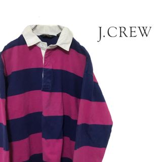 ジェイクルー(J.Crew)のJCREW ジェイクルー ラガーシャツ ボーダー パープル ピンク(シャツ)