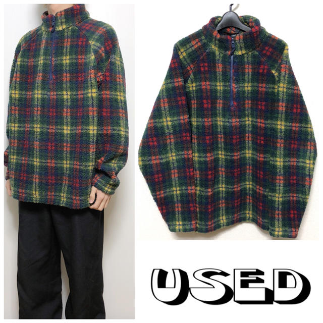 patagonia(パタゴニア)のUSED MULTI CHECK フリースジャケット チェック柄 パタゴニア好き メンズのジャケット/アウター(ブルゾン)の商品写真