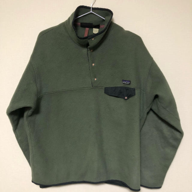 patagonia(パタゴニア)のパタゴニア シンチラ スナップt カーキ M ヴィンテージ メンズのジャケット/アウター(ブルゾン)の商品写真