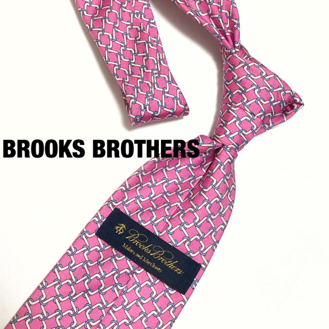 Brooks Brothers(ブルックスブラザース)のbrooks brothers ネクタイ ビットチェーンリンク ピンク 総柄 メンズのファッション小物(ネクタイ)の商品写真