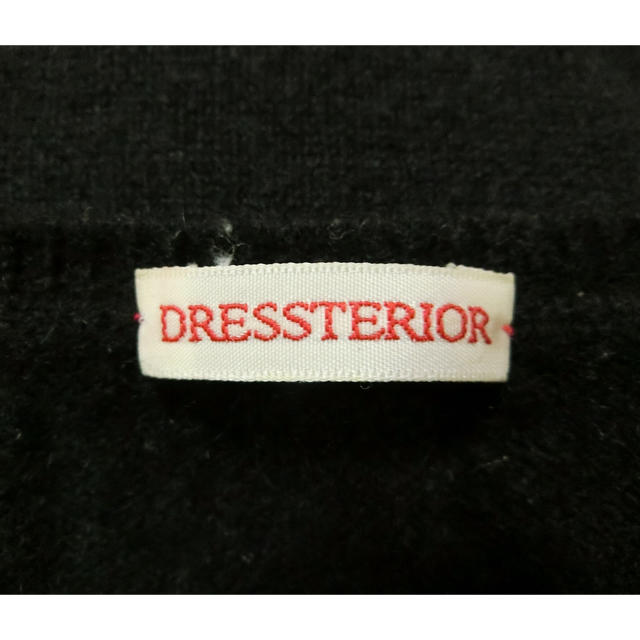 DRESSTERIOR(ドレステリア)のDRESSTERIOR ドレステリア　黒いカシミヤのシンプルな半袖セーター2 レディースのトップス(ニット/セーター)の商品写真