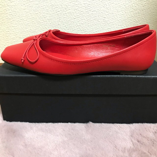 SNIDEL(スナイデル)の🌼様専用  スナイデル snidel 靴 シューズ 赤 バレエシューズ レディースの靴/シューズ(バレエシューズ)の商品写真