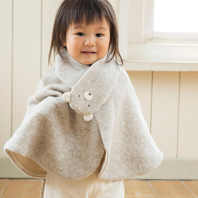 PETIT BATEAU(プチバトー)のPRISTINE BABYクマさんケープ キッズ/ベビー/マタニティのベビー服(~85cm)(ジャケット/コート)の商品写真