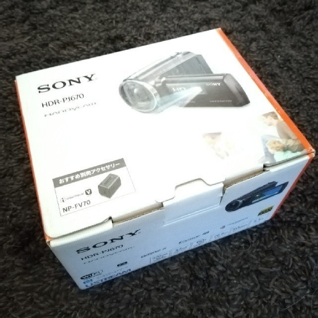 SONY(ソニー)のポンシロウ様専用SONY HDビデオカメラ HDR-PJ670 スマホ/家電/カメラのカメラ(ビデオカメラ)の商品写真