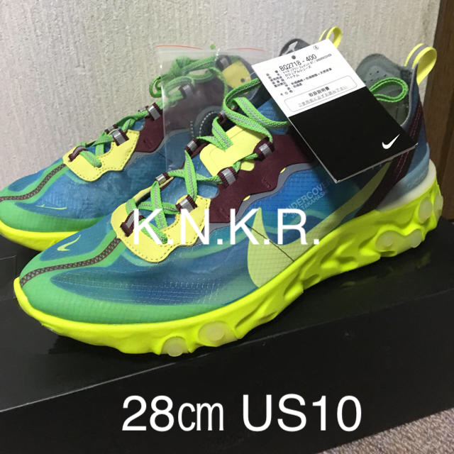 UNDERCOVER(アンダーカバー)の新品 28㎝ NIKE REACT ELEMENT 87 UNDER COVER メンズの靴/シューズ(スニーカー)の商品写真